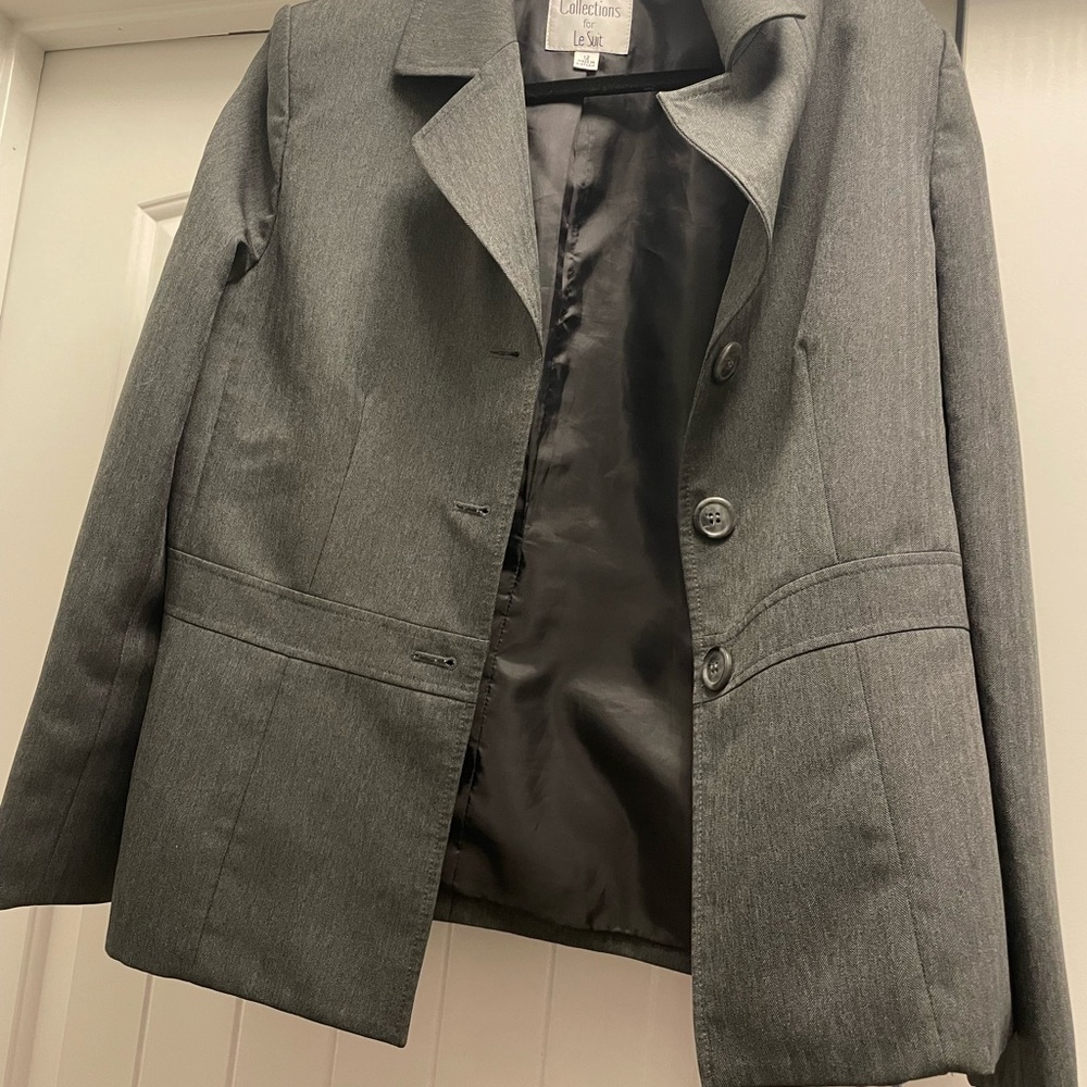 Gray Blazer Jacket - Picture 2 of 4
